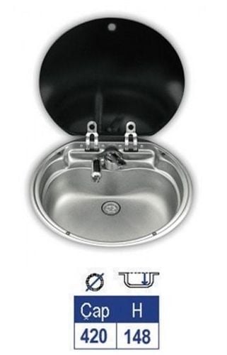 Krom Kapaklı Lavabo 7306