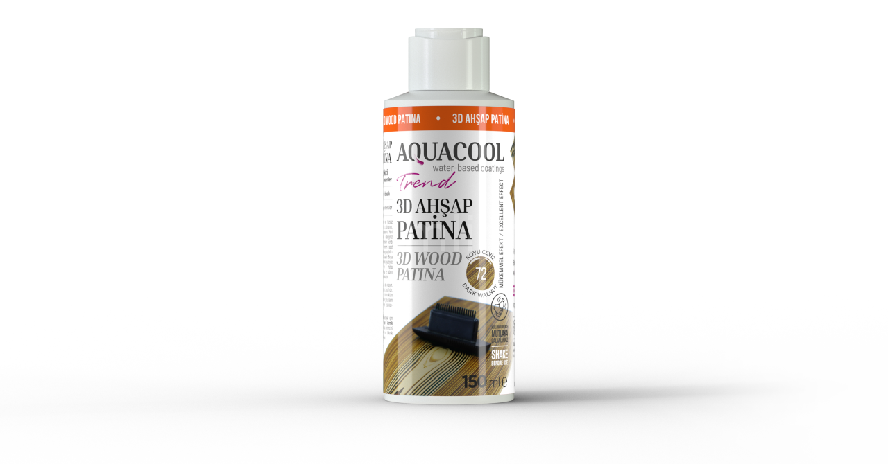 Aquacool Trend 3D Ahşap Patina Koyu Ceviz 72 120 ml