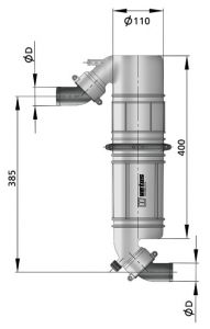Vetus Muffler/Goose Neck