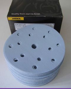 Orbital Zımpara BaseCut 150mm 15D P40-P800 Kum 100'lü Paket