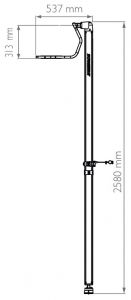 Scanstrut LMP2 kendinden seviyeli radar montaj direği