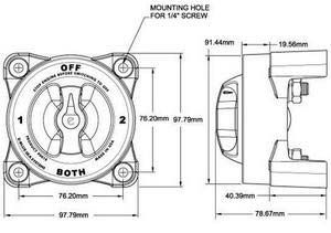 Blue Sea Systems akü şalteri