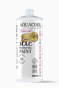 Aquacool Trend M.A.C Su Bazlı Pamuk Beyaz 100 Lake Boya 1000 ML