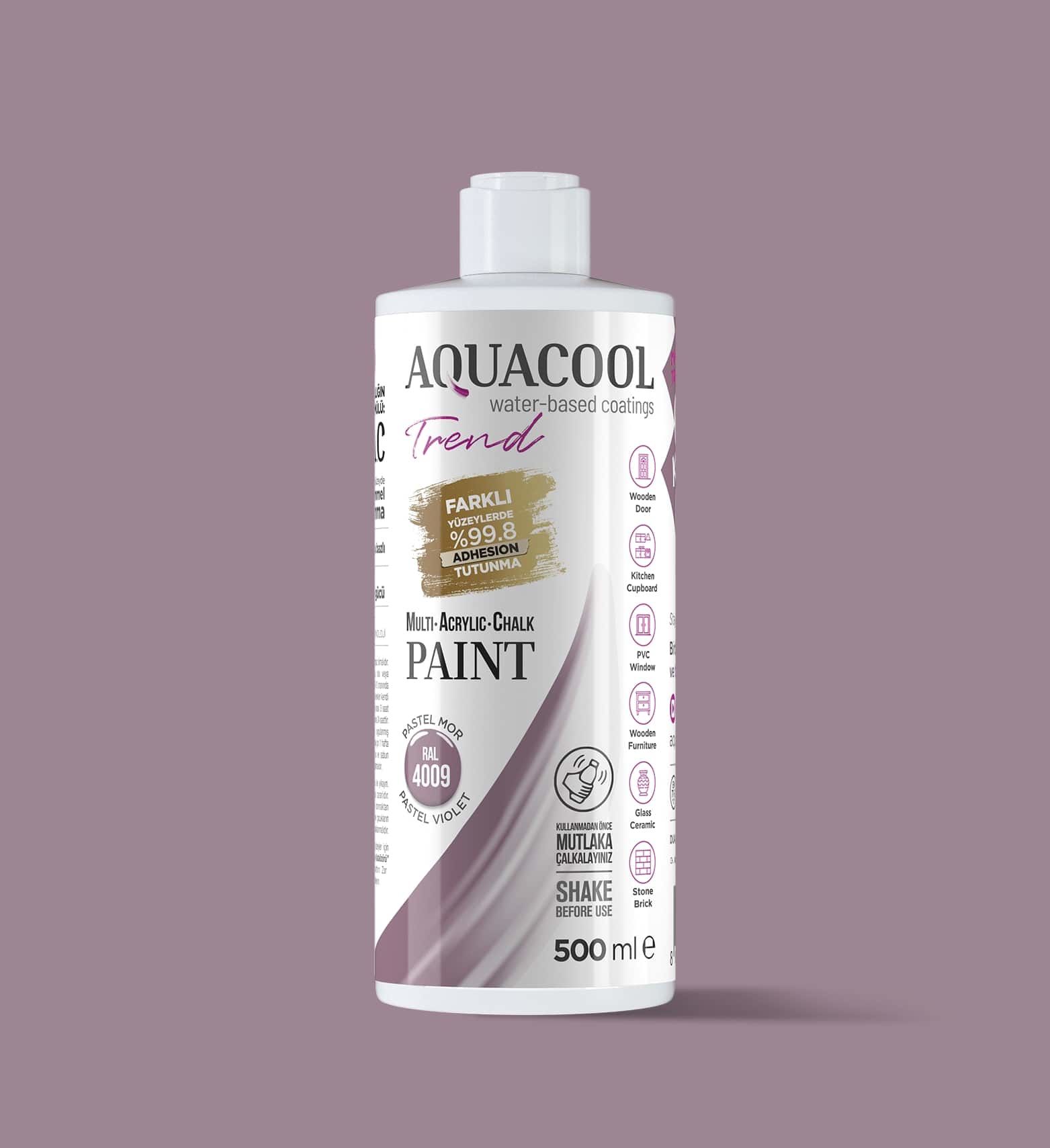 Aquacool Trend MAC Boya 500ml RAL 4009 Pastel Mor
