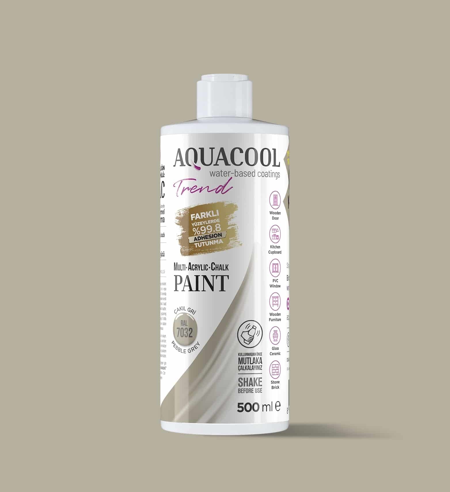Aquacool Trend MAC Boya 500ml RAL 7032 Çakıl Gri