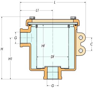 Deniz Suyu Filtresi 1164 - 2 1/2''