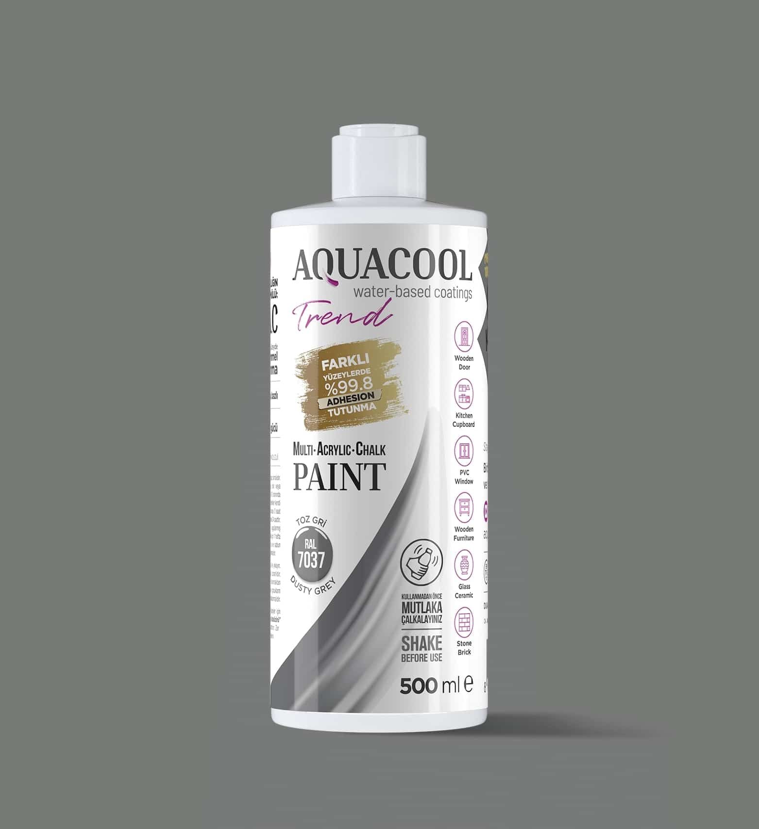 Aquacool Trend MAC Boya 500ml RAL 7037 Toz Gri