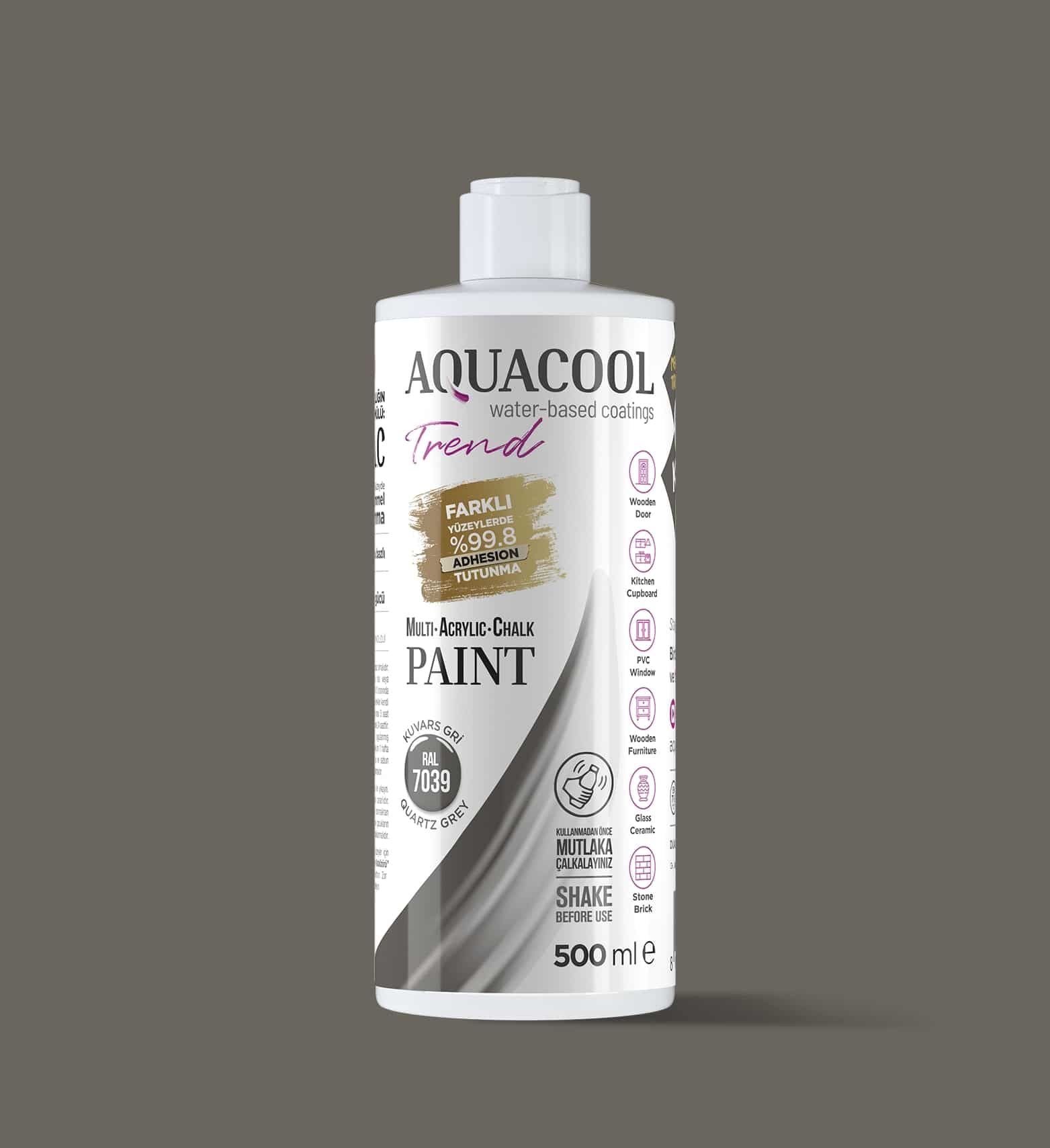 Aquacool Trend MAC Boya 500ml RAL 7039 Kuvars Gri